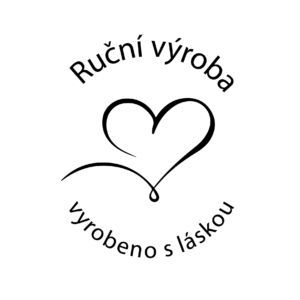 Samolepka - Ruční výroba, vyrobeno s láskou