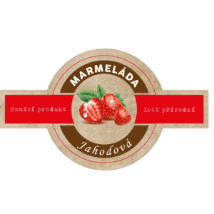 Etiketa na marmeládu 1