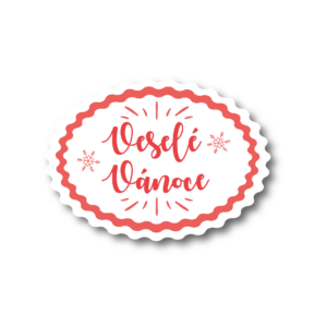 Samolepka - Veselé vánoce