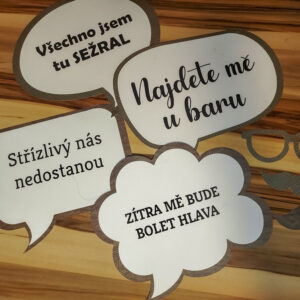 Svatební rekvizity do fotokoutku